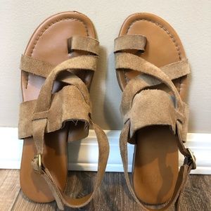 Franco Sarto Suede Sandal Size 5.5